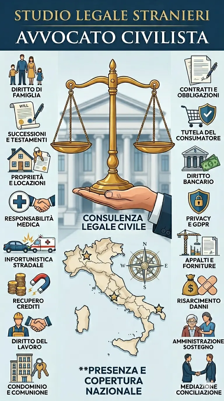 Avvocato civilista Roma Milano Lecce